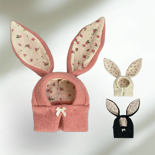 Knit Rabbit Ears Beanie | Three Colourways