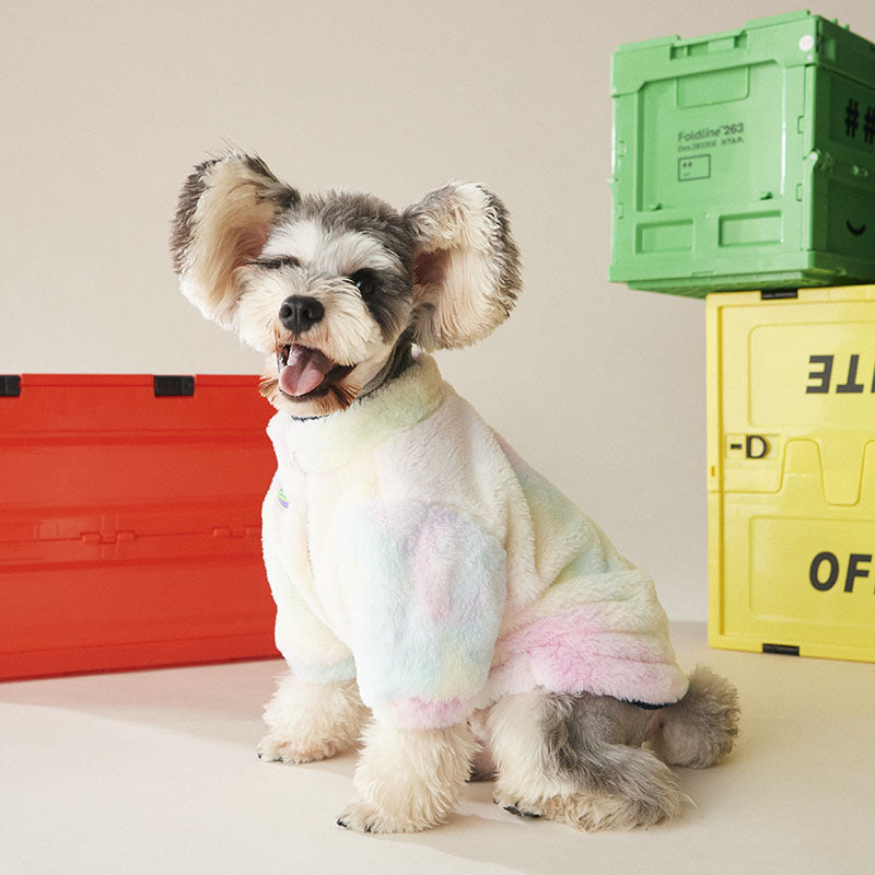 Fluffy Rainbow Jacket