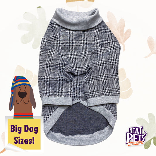 BIG DOG Cotton Turtleneck Top | Houndstooth